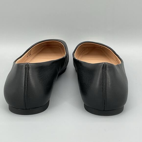 NEW Alfani Women’s Metallic Neptoon Square Toe Slip on Flats Black Size 7.5M - Picture 4 of 10